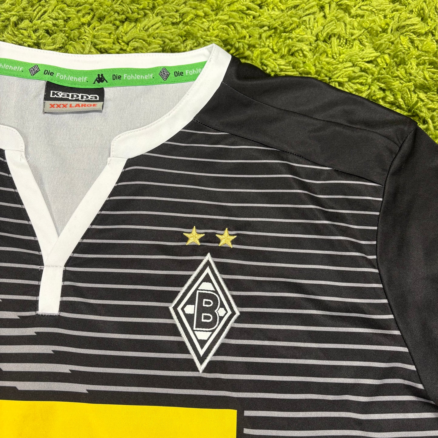 Kappa Borussia Mönchengladbach Trikot schwarz Größe XXL 2015 2016