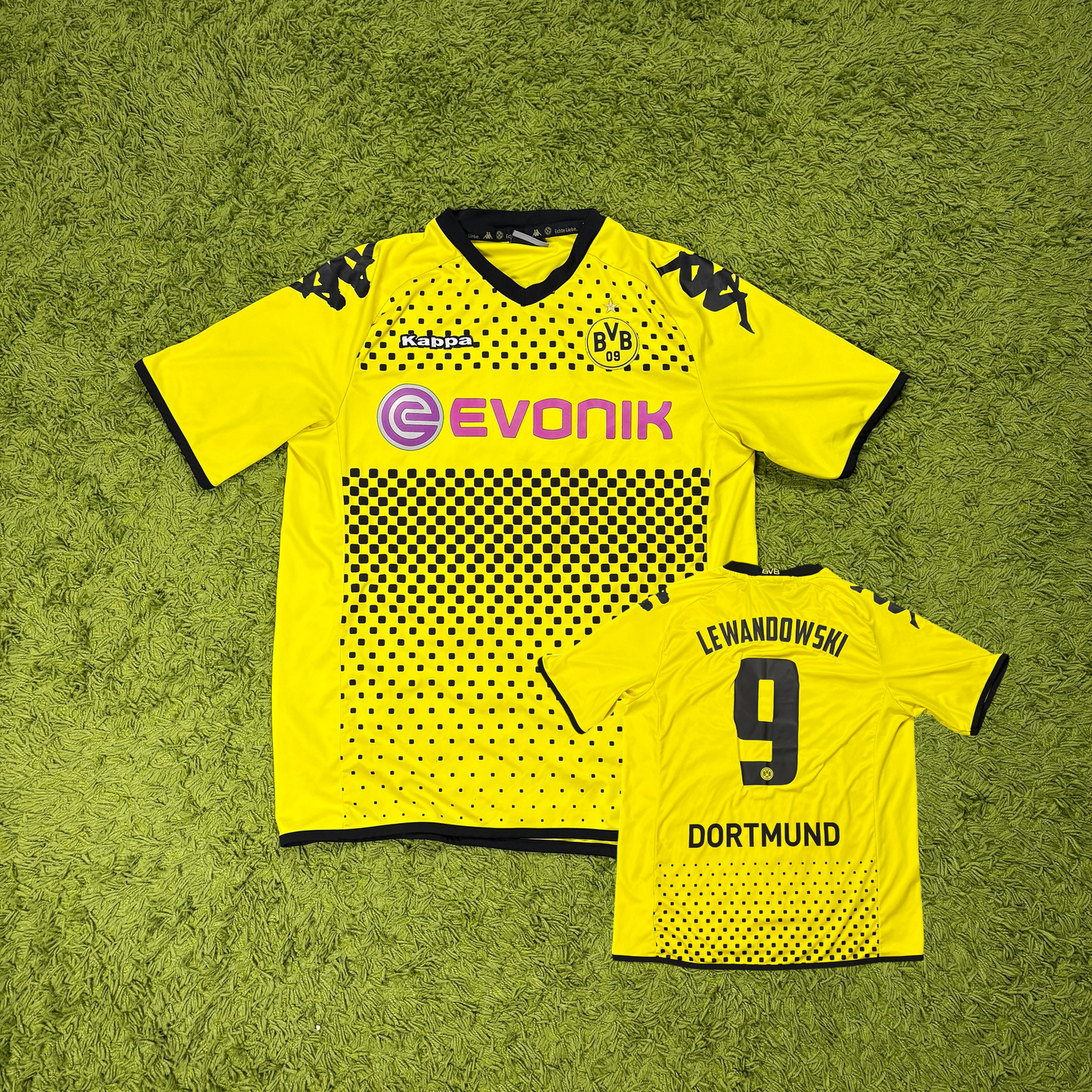 Kappa Borussia Dortmund Lewandowski Trikot Gelb Größe XL 2011 2012
