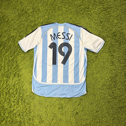 Adidas Argentinien Messi Trikot weiß blau Größe XL 2006