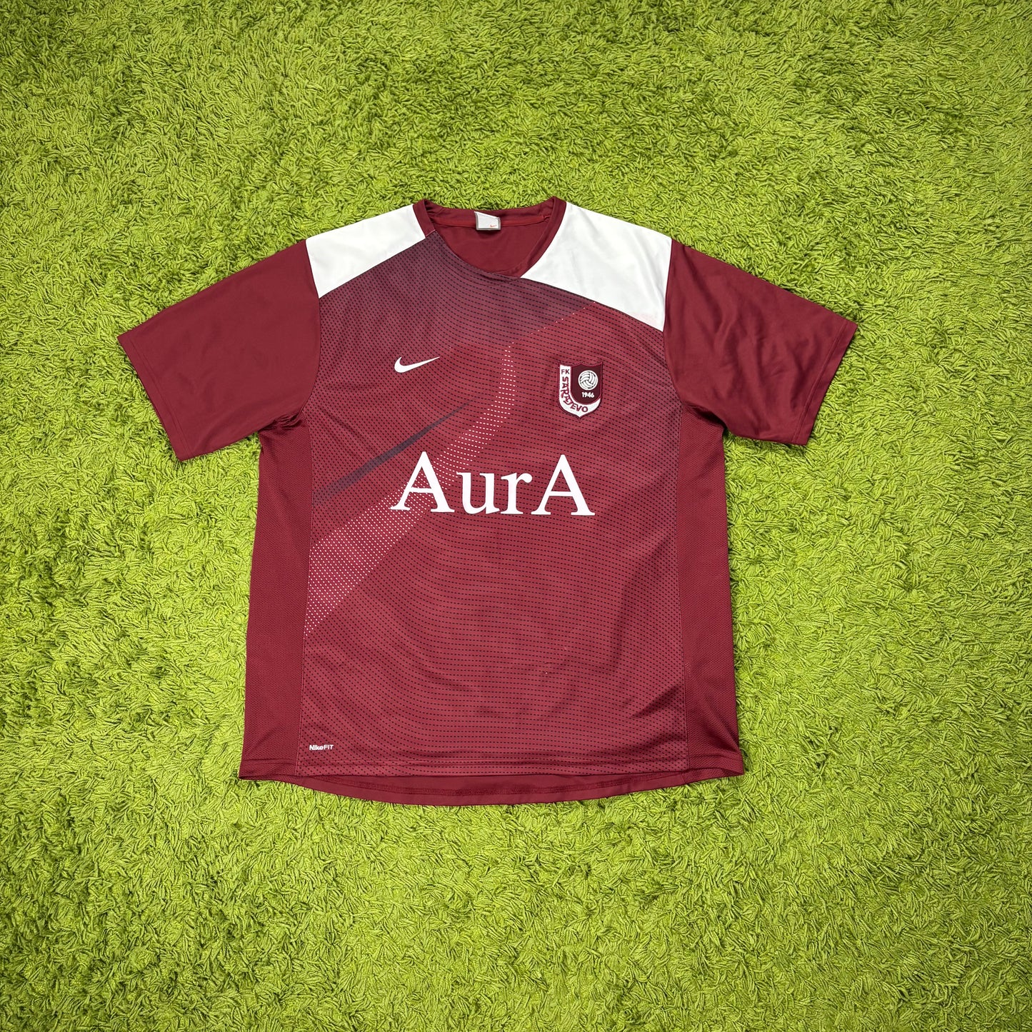 Nike FK Sarajevo Trikot Wein rot Bordeaux Größe XXL 2009 2010