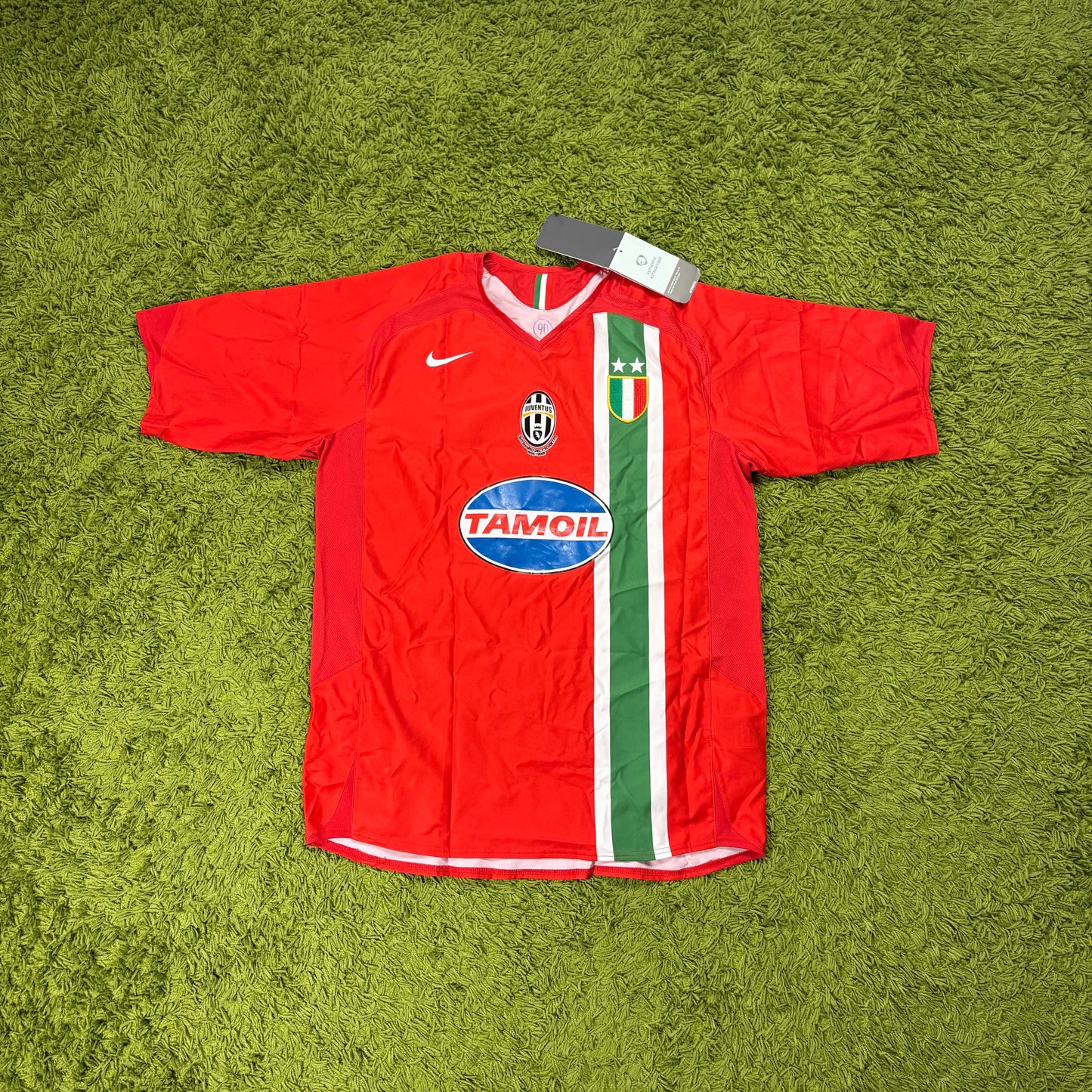 Nike Juventus Turin Ibrahimovic Trikot rot Größe L 2005 2006 neu mit Etikett