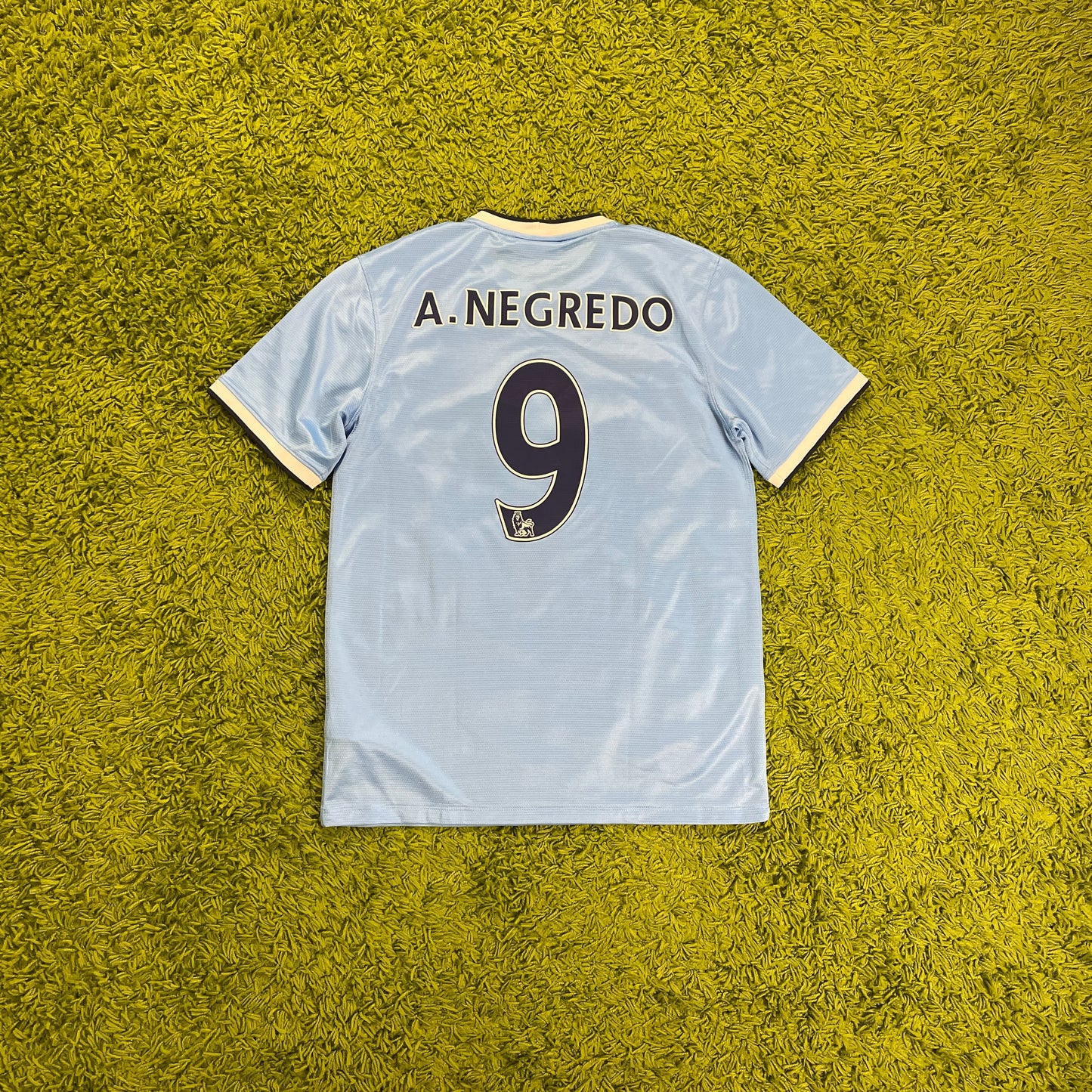 Nike Manchester City Negredo Trikot blau Größe M 2013 2014