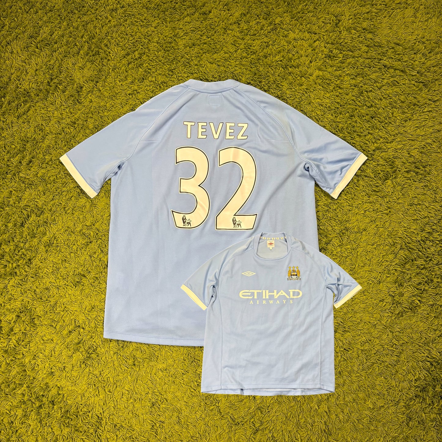Umbro Manchester City Tevez Trikot blau Größe XXL 2011 2012