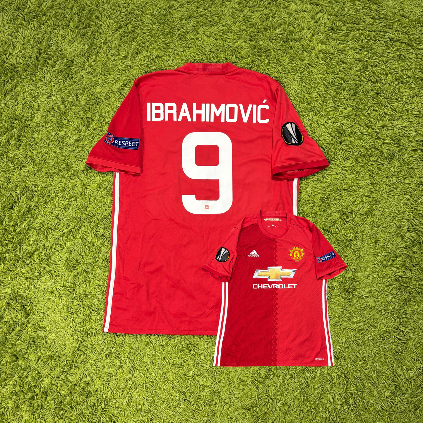 Adidas Manchester United Ibrahimovic Trikot rot Größe L 2016 2017