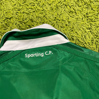 Macron Sporting Lissabon Trikot weiß grün Größe L 2015 2016
