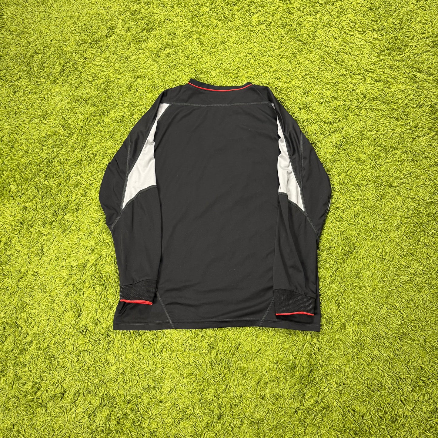 Reebok FC Liverpool Trikot Langarm grau schwarz Größe XL 2002 2004