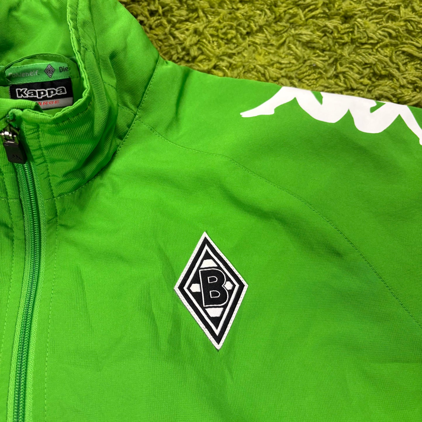 Kappa Borussia Mönchengladbach Trainingsjacke Jacke grün Größe XL