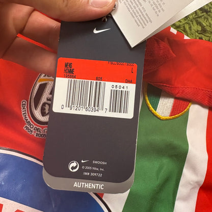 Nike Juventus Turin Nedved Trikot rot Größe L Neu Signiert 2005 2006