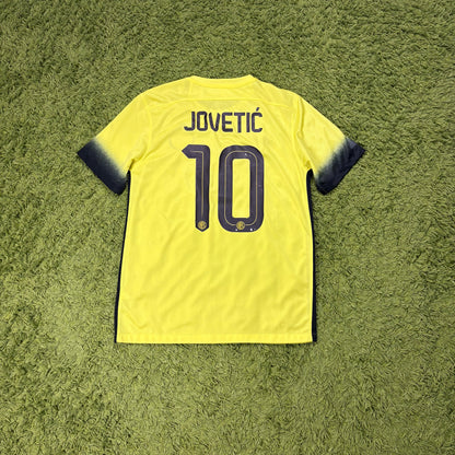 Nike Inter Mailand Milan Jovetic Trikot Gelb Größe M 2015 2016