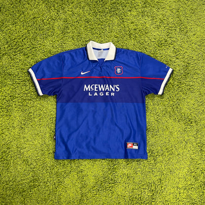 Nike Glasgow Rangers Trikot blau Größe XL 1997 1999