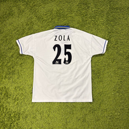 Umbro FC Chelsea Zola Trikot Weiß Größe XL 1998 2000