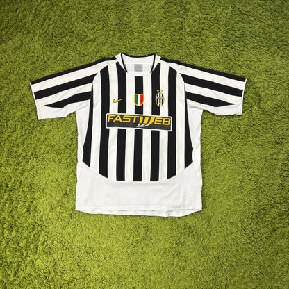 Nike Juventus Turin Nedved Trikot Weiß schwarz Größe XL 2003 2004