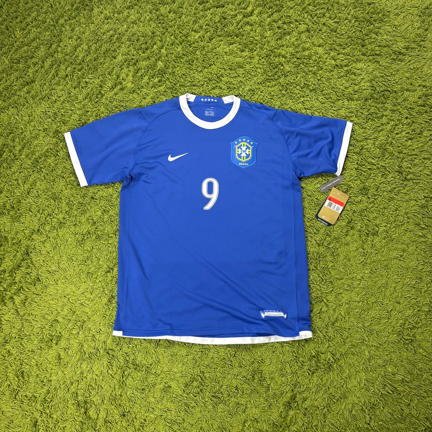 Nike Brasilien Ronaldo R9 Trikot blau Größe L 2006 2008 NEU MIT ETIKETT