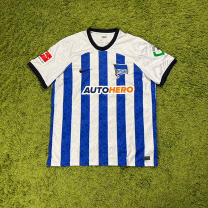 Nike Hertha BSC Berlin Jindaoui Trikot weiß blau Größe XL 2022 2023