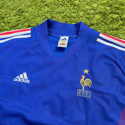 Adidas Frankreich Trikot Größe XXL blau 2002