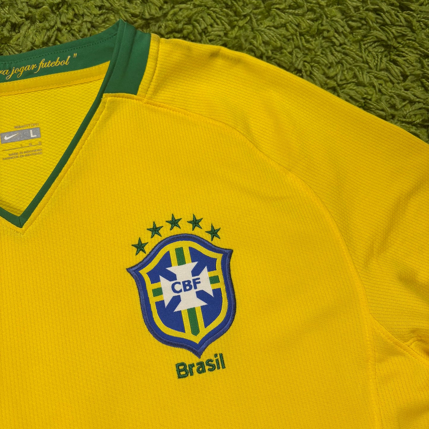 Nike Brasilien Trikot Kaka gelb Größe L 2008