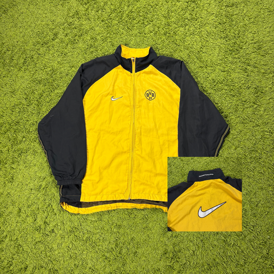 Nike Borussia Dortmund Trainingsjacke Jacke gelb Größe L 1998