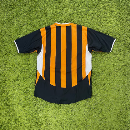 Diadora Hull City Trikot gelb schwarz Größe M 2005 2006