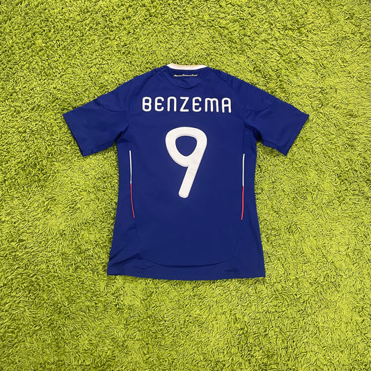 Adidas Frankreich Benzema Trikot blau Größe S 2010