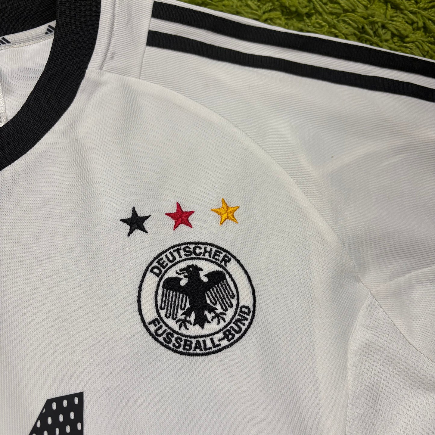 Adidas Deutschland DFB Asamoah Trikot Weiß Größe M 2002