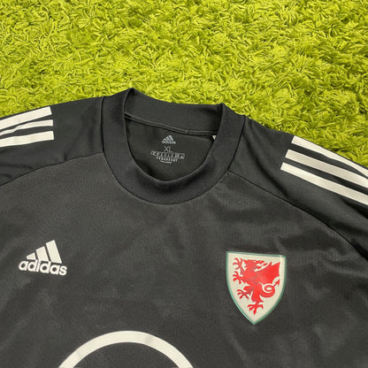 Adidas Wales Trainingsshirt Trikot schwarz Größe XL 2020