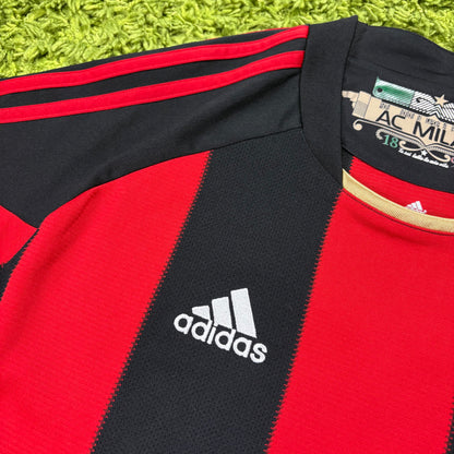 Adidas AC Mailand Ibrahimovic Milan Trikot rot schwarz Größe XL 2010 2011 Neu mit Etikett