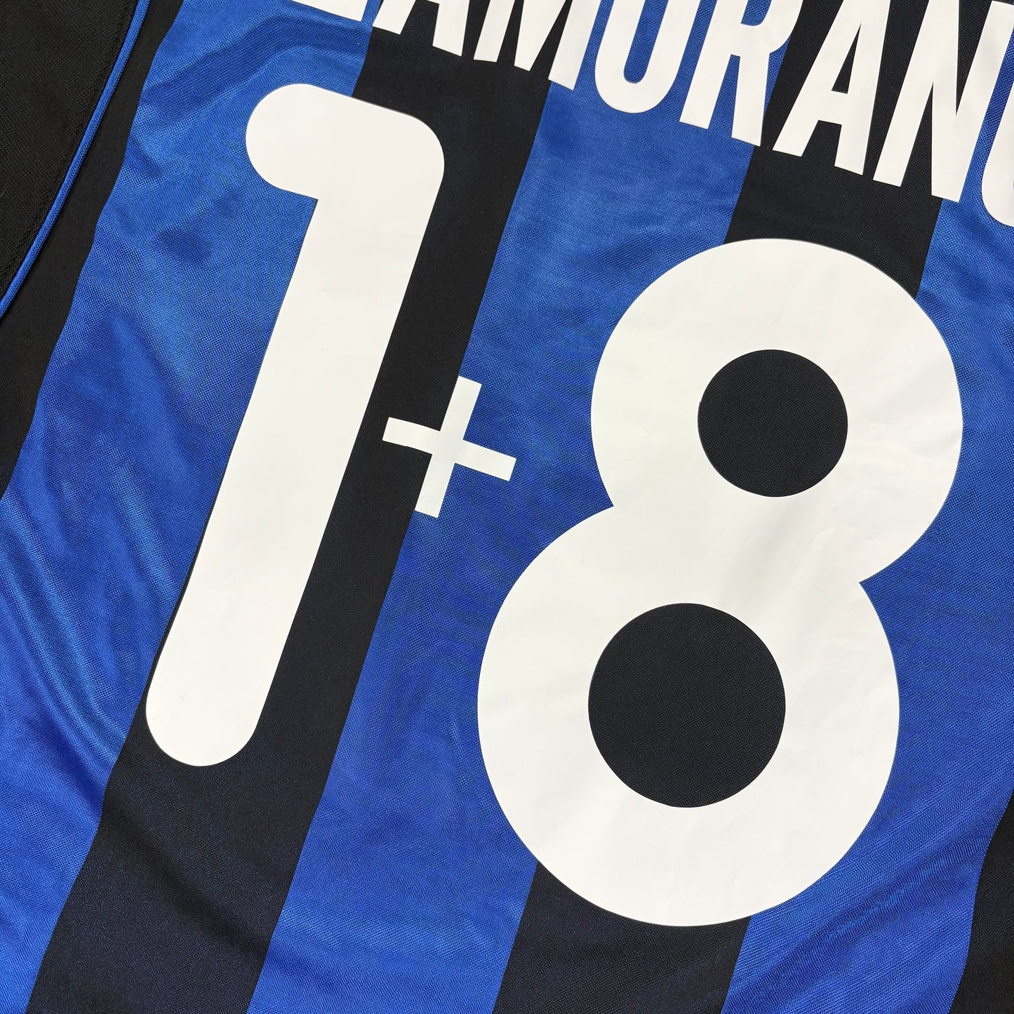 Nike Inter Mailand Milan Zamorano Trikot blau schwarz Größe L 2000 2001