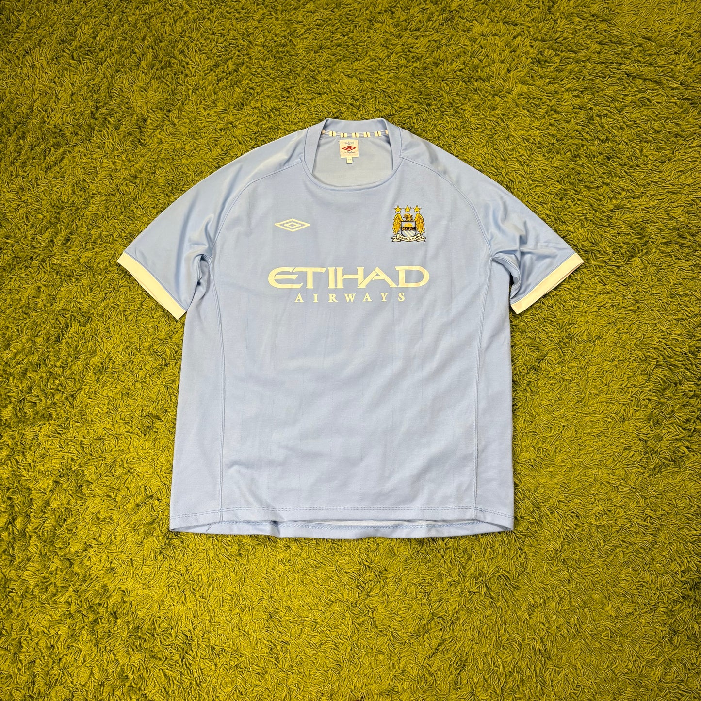 Umbro Manchester City Tevez Trikot blau Größe XXL 2011 2012