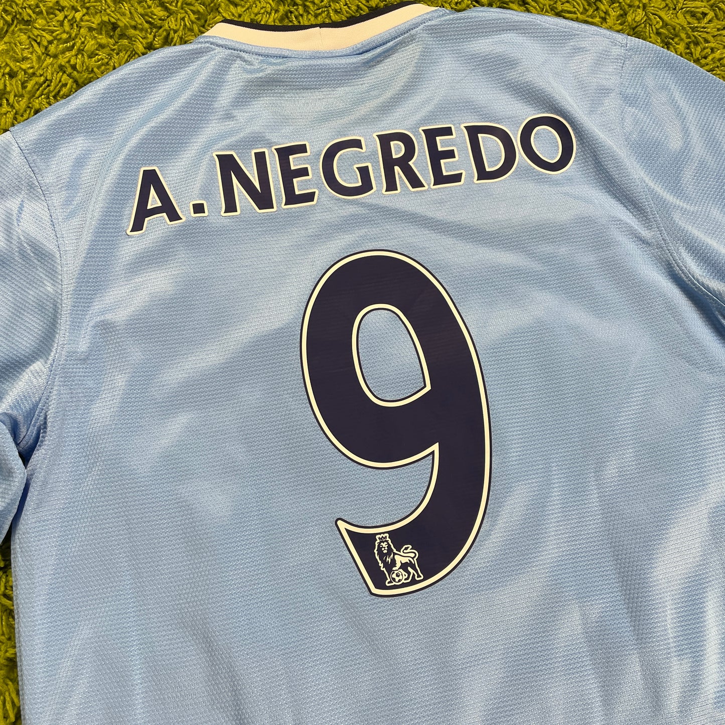 Nike Manchester City Negredo Trikot blau Größe M 2013 2014