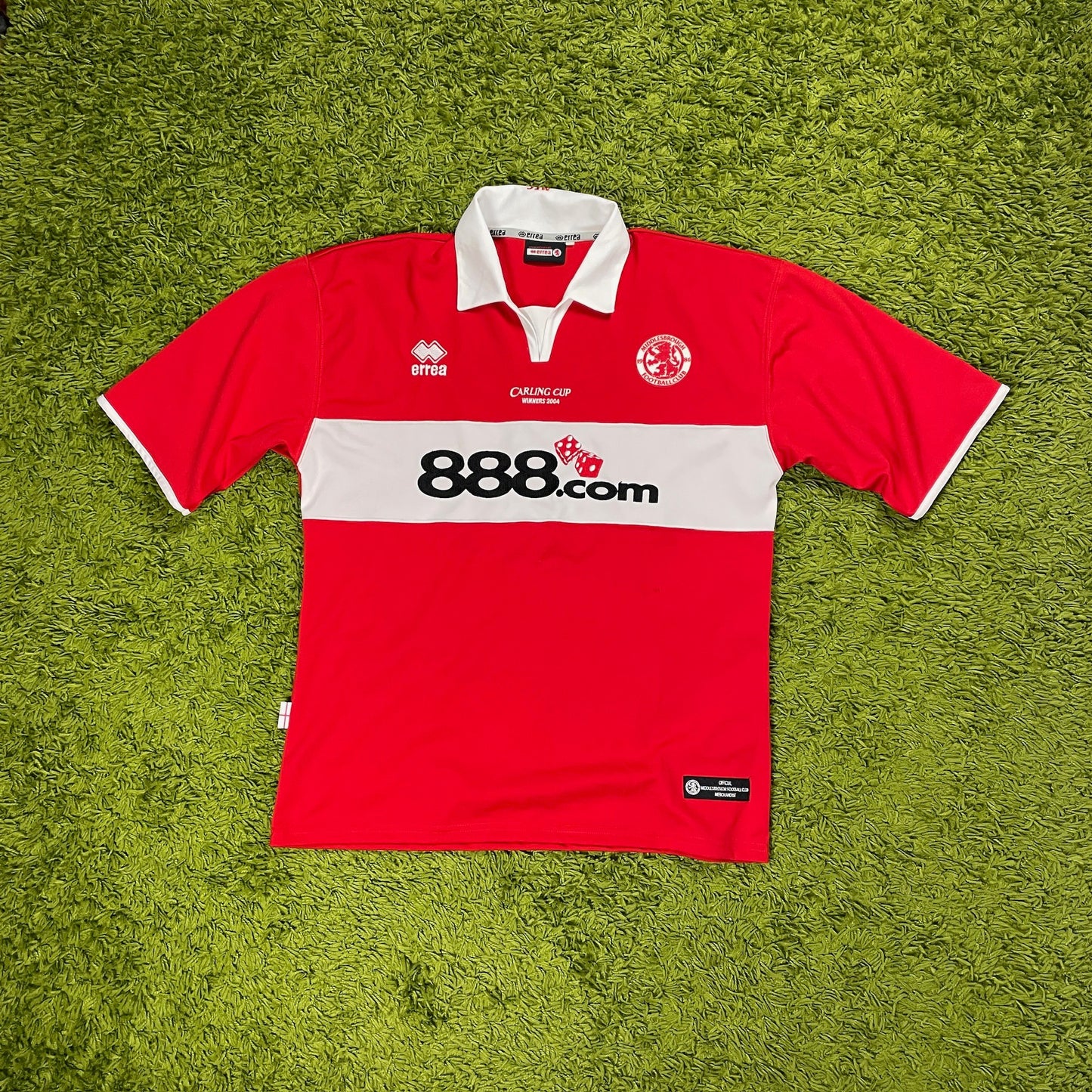 Errea Middlesbrough FC Trikot rot Größe XL 2004 2005