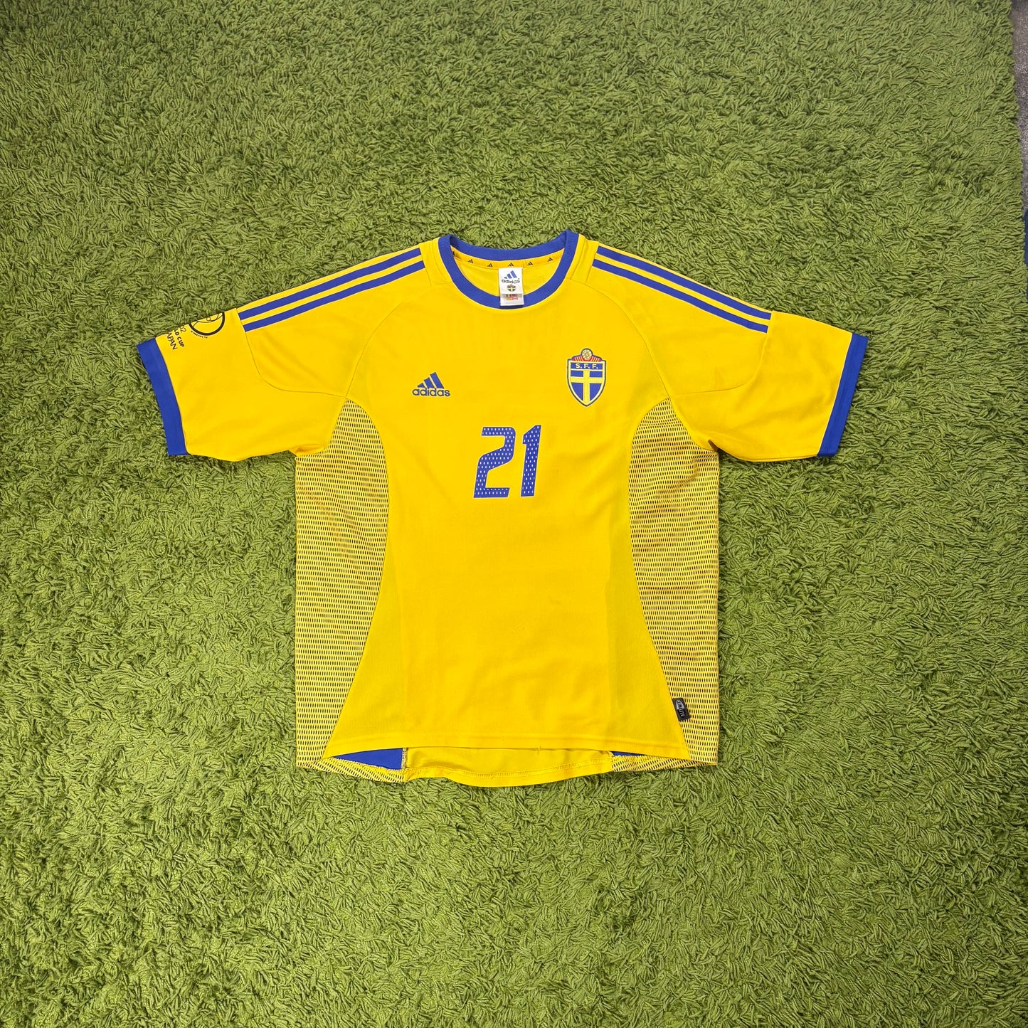 Adidas Schweden Ibrahimovic Trikot Gelb Größe L 2002