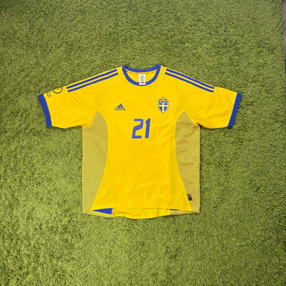 Adidas Schweden Ibrahimovic Trikot Gelb Größe L 2002