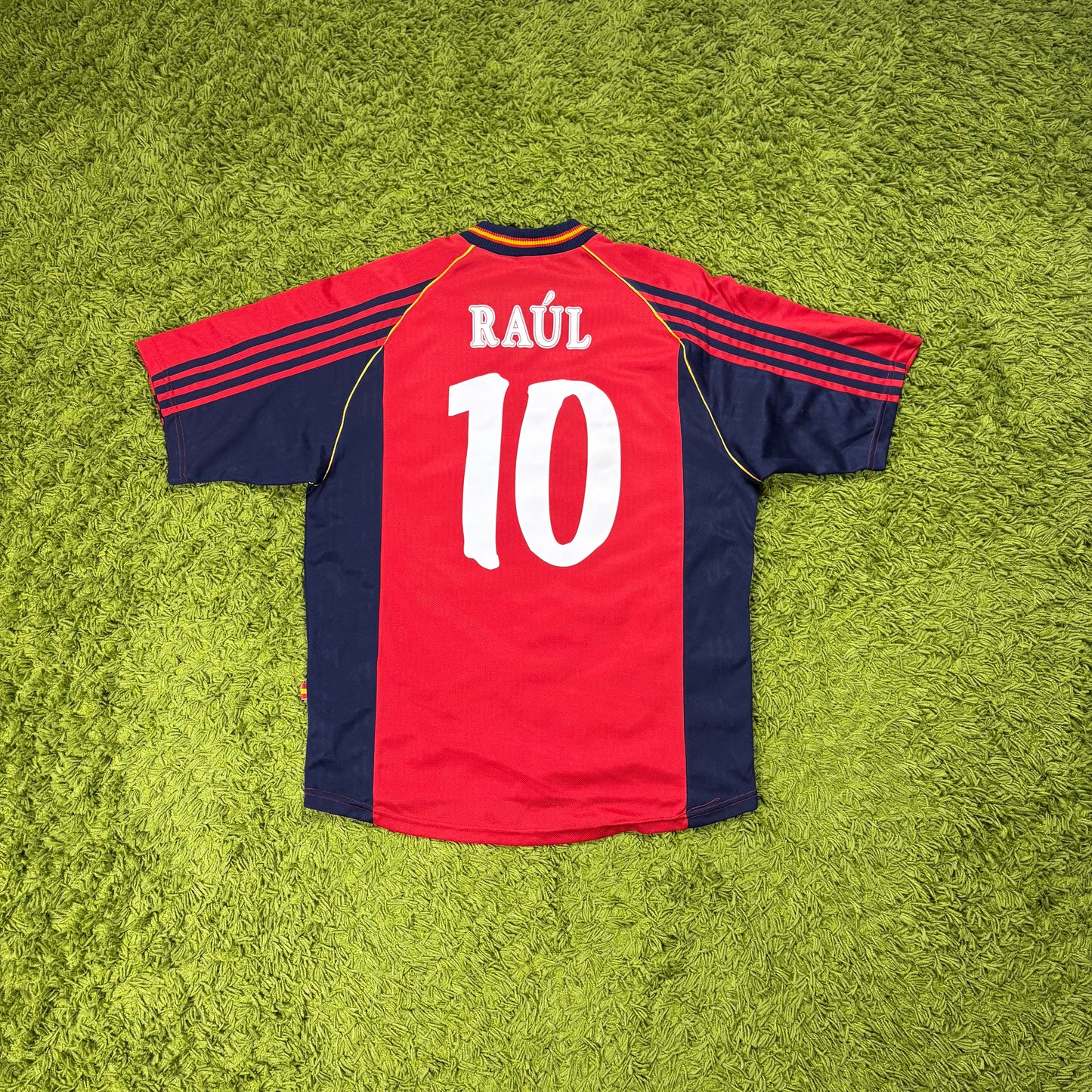 Adidas Spanien Raul Trikot rot Größe M 1998