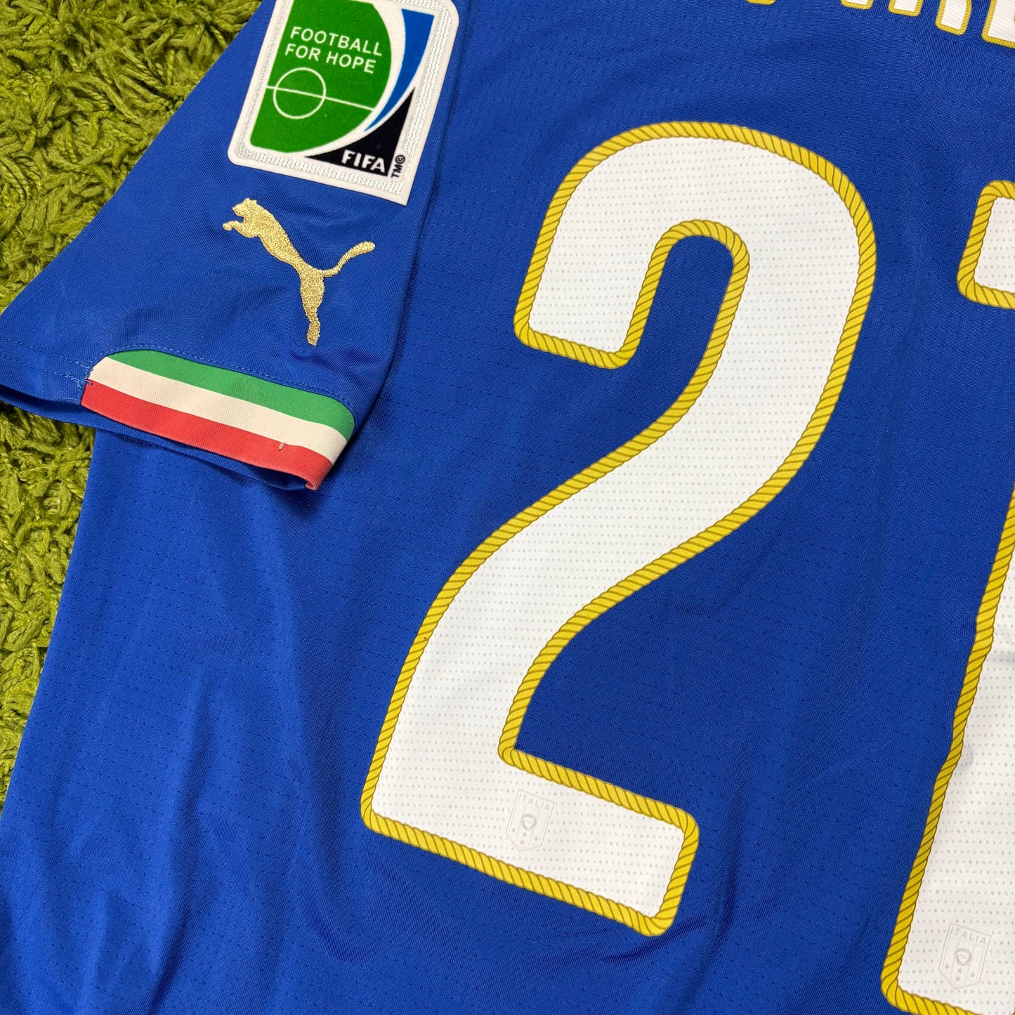 Puma Italien Pirlo Trikot blau Größe M 2014