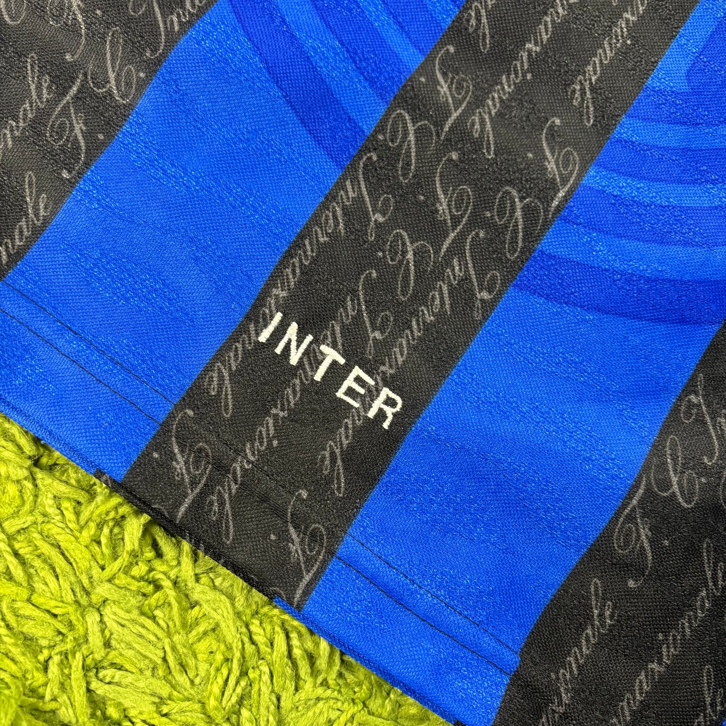 Umbro Inter Mailand Milan Ronaldo R10 Trikot blau schwarz Größe L 1997 1998