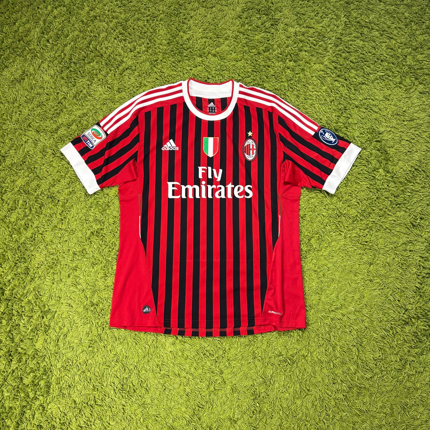Adidas AC Mailand Milan Pato Trikot rot schwarz Größe XL 2010 2011
