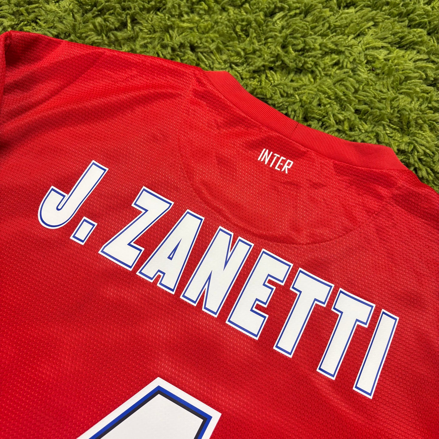 Nike Inter Mailand Milan Trikot Zanetti rot Größe L 2012 2013