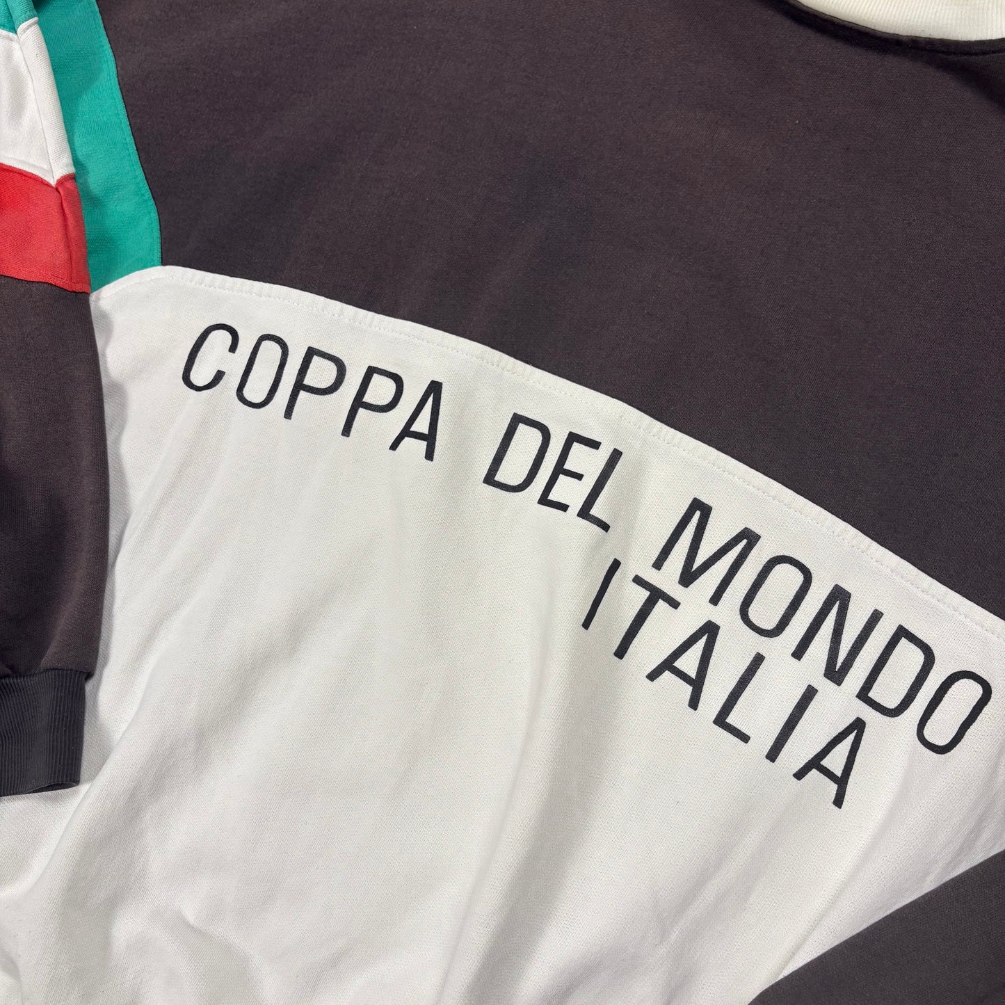 Adidas Italien Coppa Del Mondo Trainingsanzug Tracksuit grau 1990 Größe M