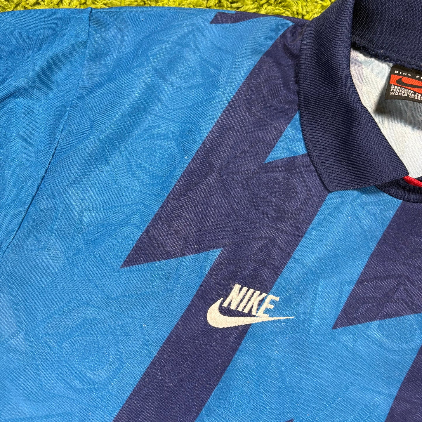 Nike Arsenal FC Bergkamp Trikot blau Größe L 1994 1995