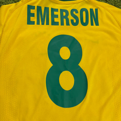 Nike Brasilien Emerson Trikot gelb Größe L 2000 2002
