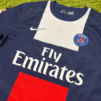 Nike Paris Saint Germain PSG Verratti Trikot blau Größe L 2013 2014