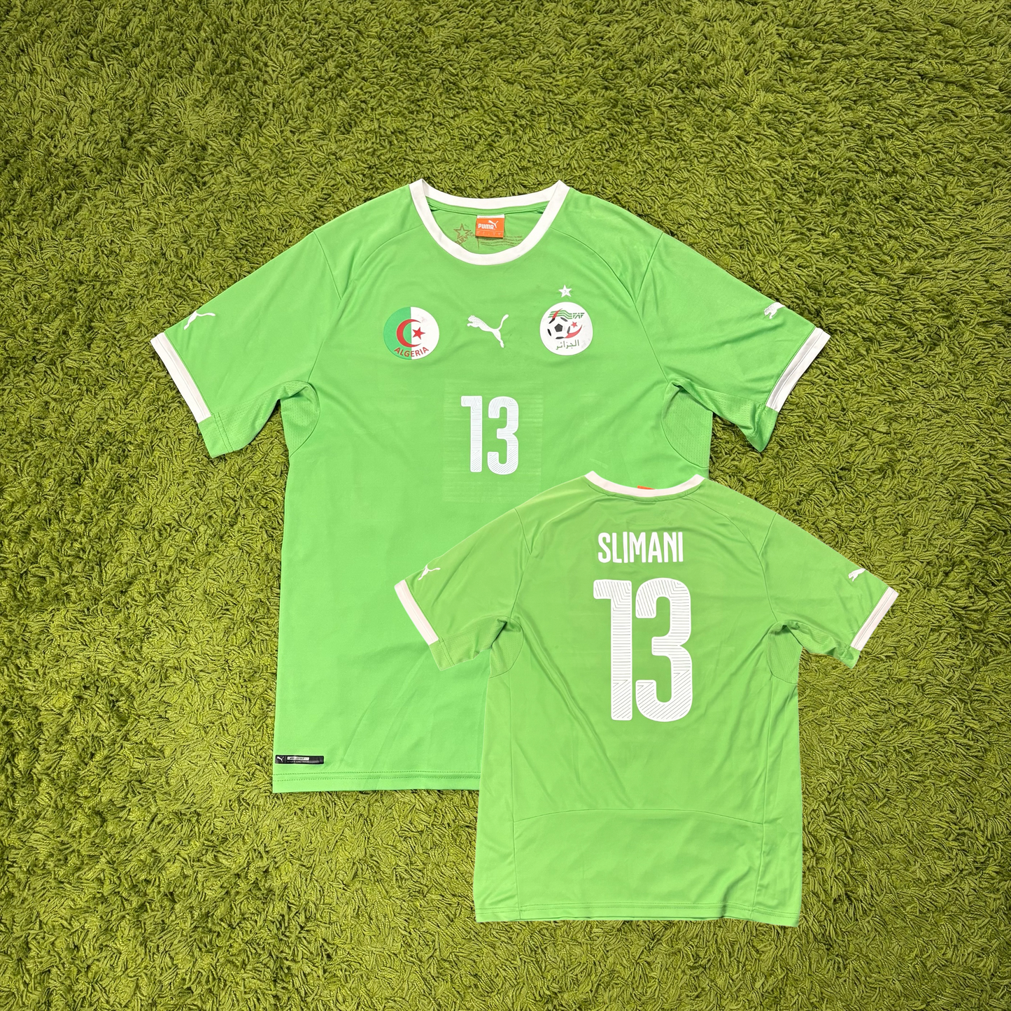 Puma Algerien Slimani Trikot grün Größe L 2014
