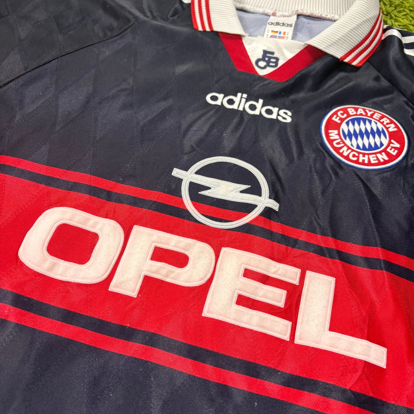 Adidas FC Bayern München Elber Trikot blau Größe M 1997 1998