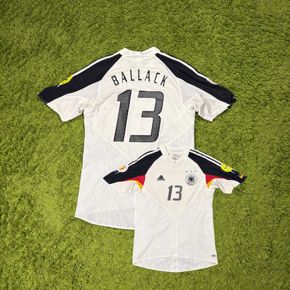 Adidas Deutschland DFB Ballack Trikot Weiß Größe M 2004