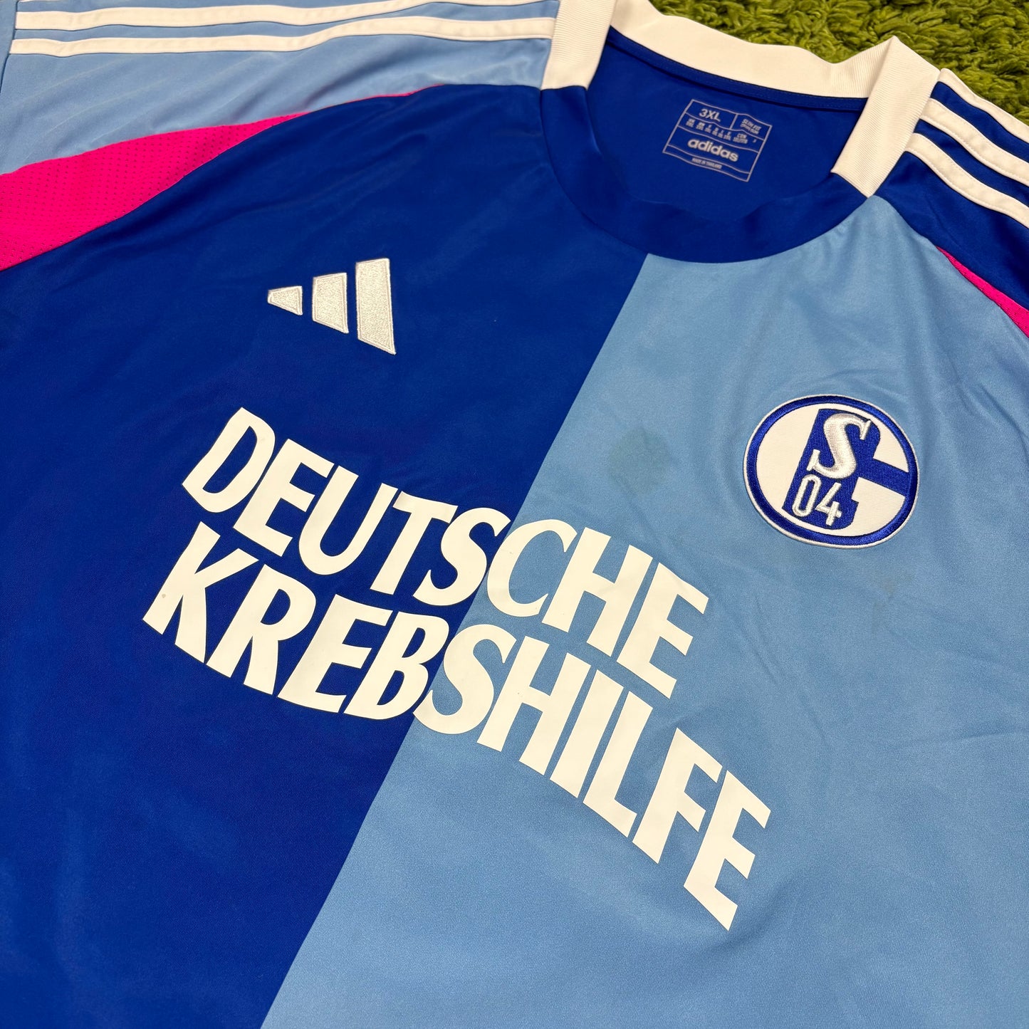 Adidas FC Schalke 04 Trikot blau Größe XXXL 3XL 2024 2025