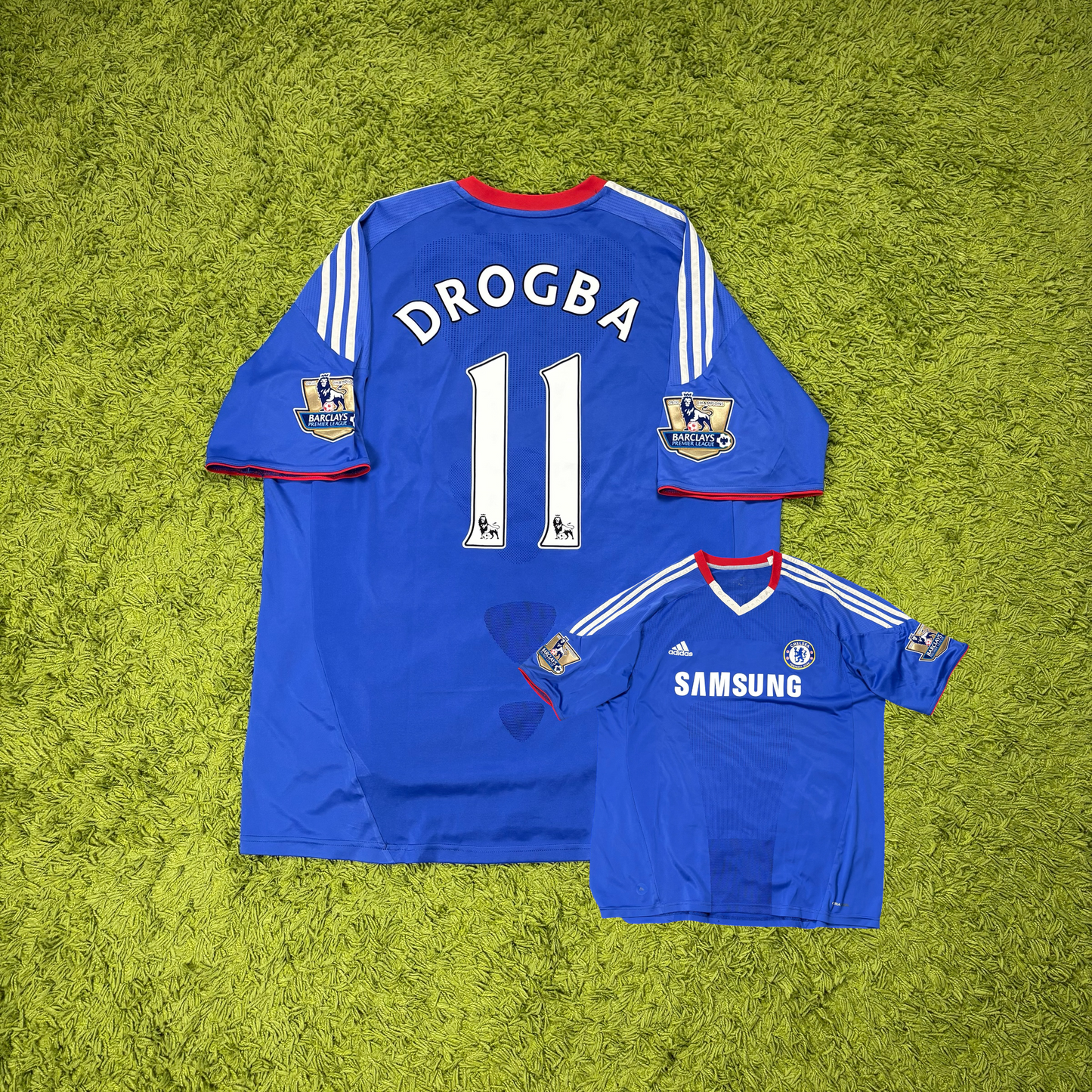 Adidas FC Chelsea Drogba Trikot blau Größe XXL 2010 2011