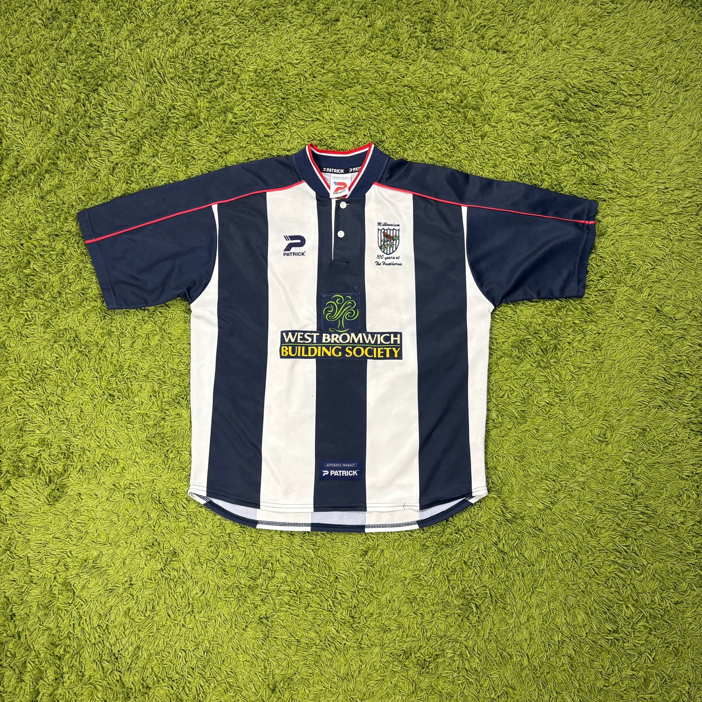 Patrick West Bromwich Albion Trikot blau weiß Größe XL - XXL