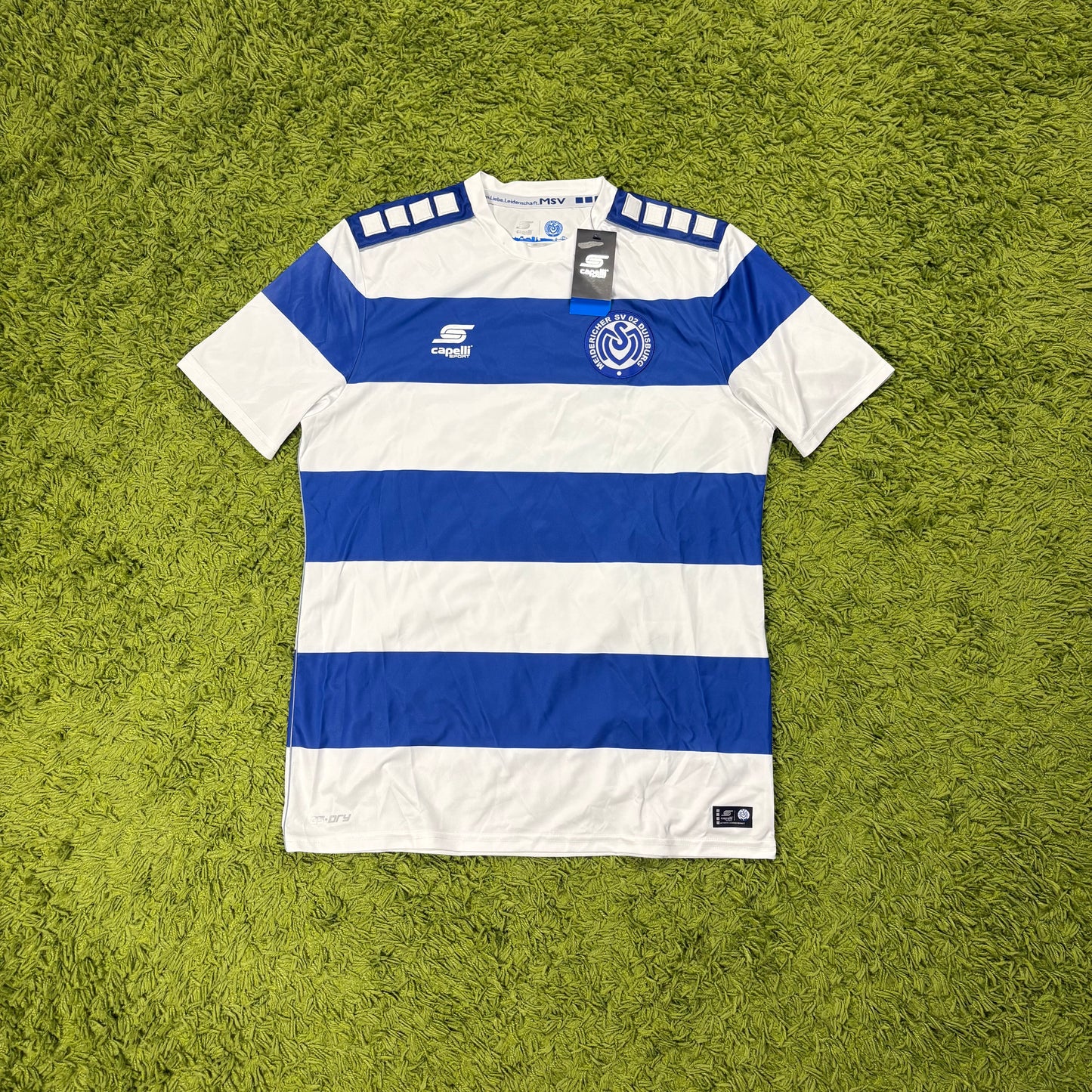 Capelli MSV Duisburg Trikot Weiß Größe M 2018 2019 NEU
