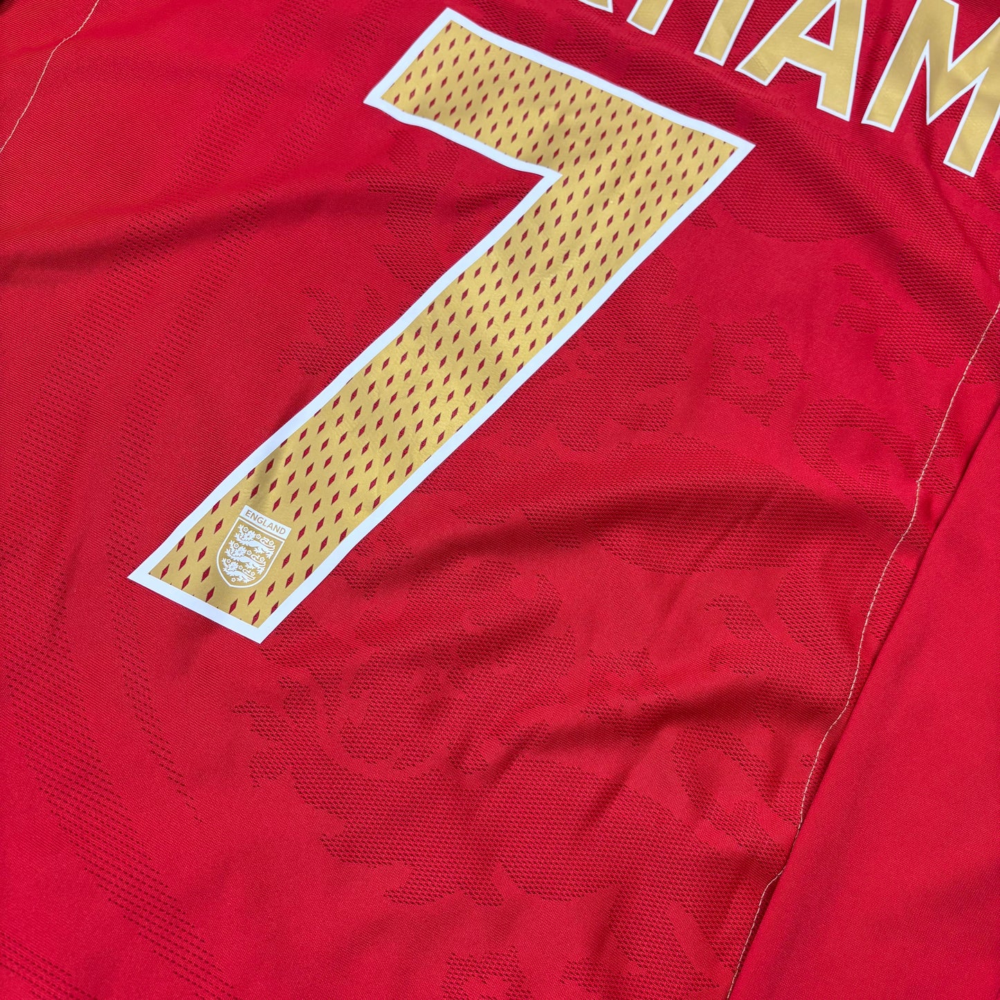Umbro England Beckham Trikot Langarm rot Größe M 2004 2006