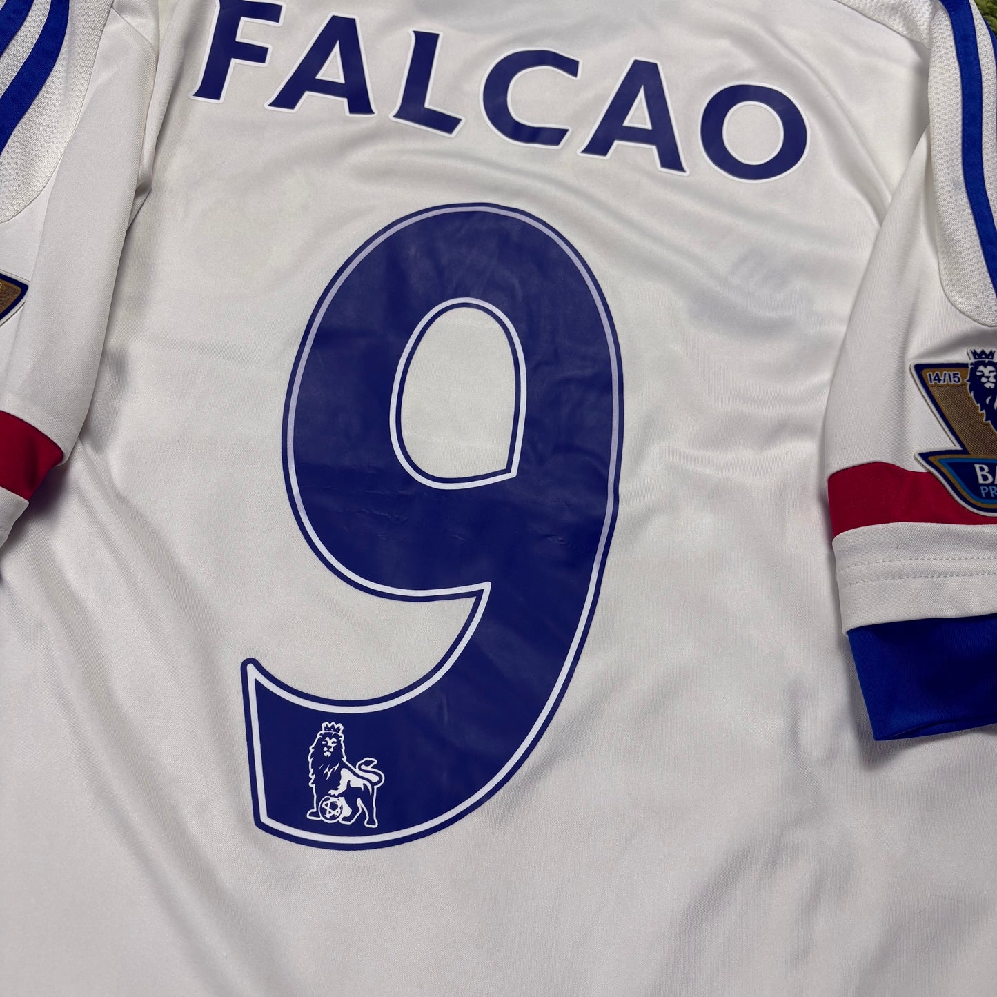 Adidas FC Chelsea Falcao Trikot Weiß Größe L 2015 2016